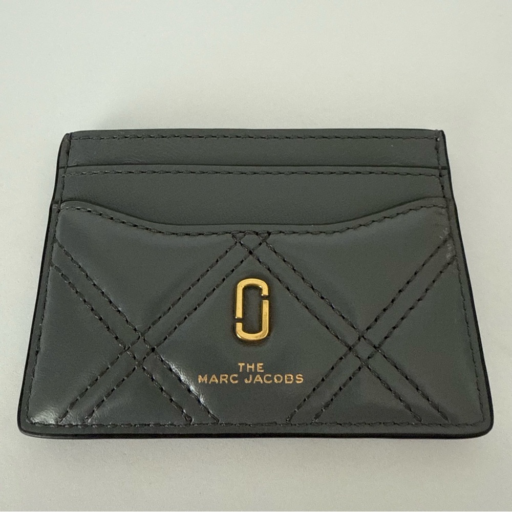 THE MARC JACOBS Softshot Quilted Card Case NEW